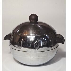 1960s Penguin Ice Bucket / Vintage Hot and Cold Server Bucket